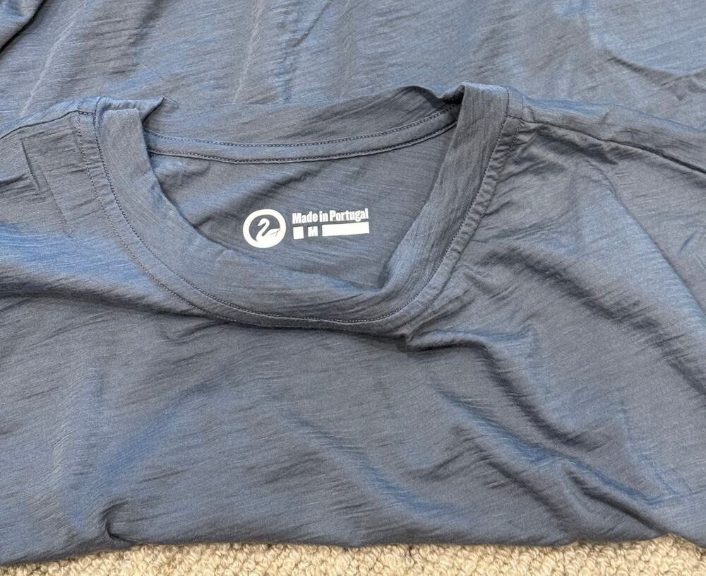Outlier Dreamweight Merino T-Shirt Men’s Large Glacial Blue Gray Portugal